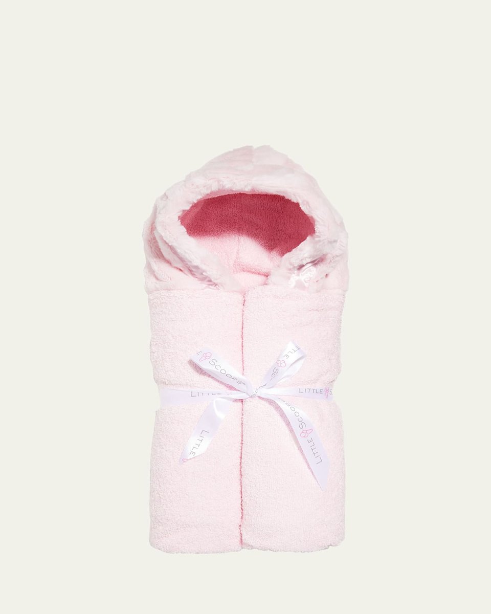 Girl's Plush Hooded Towel